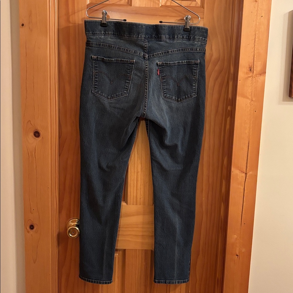 Levi Pull On Dark Blue Denim Jeans